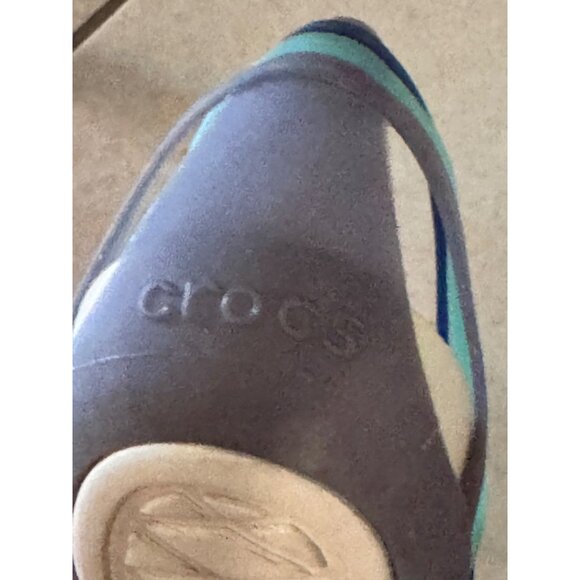 Crocs WomenS W10 Multicolor Strappy Slingback Sandals Lightweight & Comfortable - Picture 6 of 6